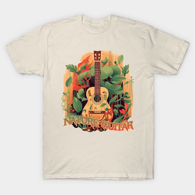 Nature Guitar T-Shirt by betta.vintage